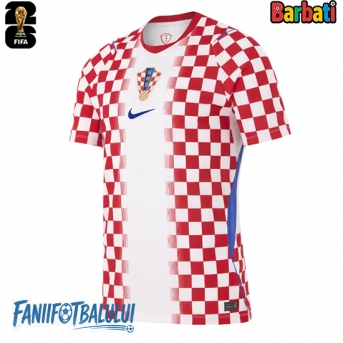 Croația Tricou Fotbal Replică Mondial 2026 Barbati Acasa